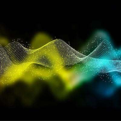Abstract background with a flowing waves design